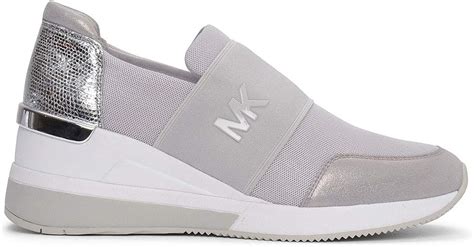 michael kors gray sneakers|michael kors silver sneakers.